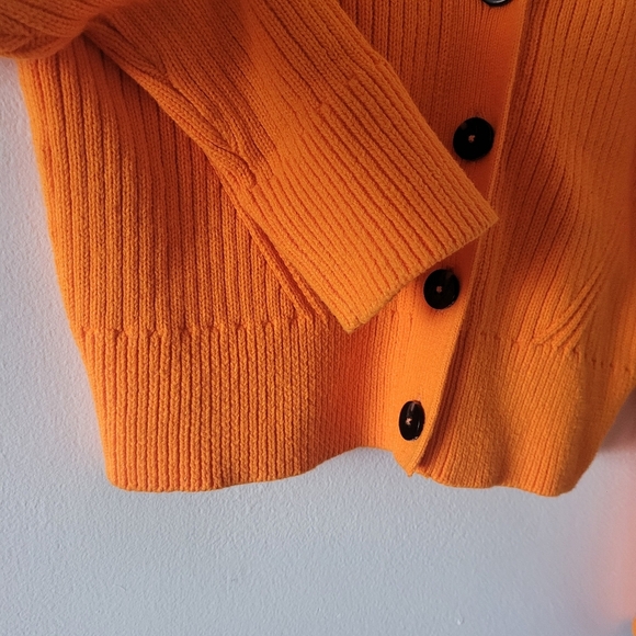 Scotch & Soda Orange Buttton Long Sleeve Cardigan Bright Orange Small - Picture 9 of 13